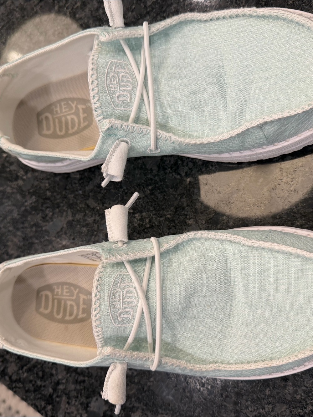 Hey Dude Slip-On Moccasins in Mint Green